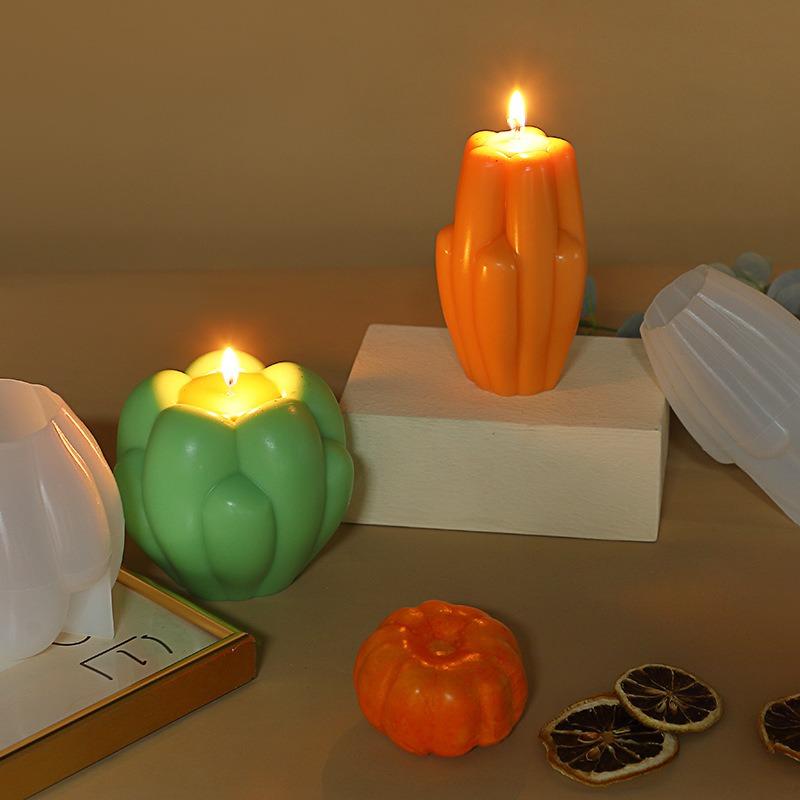 DIY Five Petal Flower Bud Tulip Scented Candle Silicone Mold Gypsum Drip Glue Home Crafts Decoration Mold