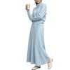 European and American cross-border new double zipper stand-up neck cardigan jacket + knitted skirt two-piece women's casual knitted suit