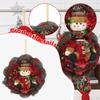 13.7 Inch Christmas Doll Wreath Front Door Wall Decor