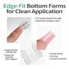 French Manicure Extension Mold Frosted Inner Layer/glossy Outer Layer Paint-free Snap-on Design Built-in C-shaped Curve Professional Nail Shaping Tool