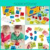 Changing Colorful Face Cube Blocks Kids Wooden Toy Logical Think Train Educate