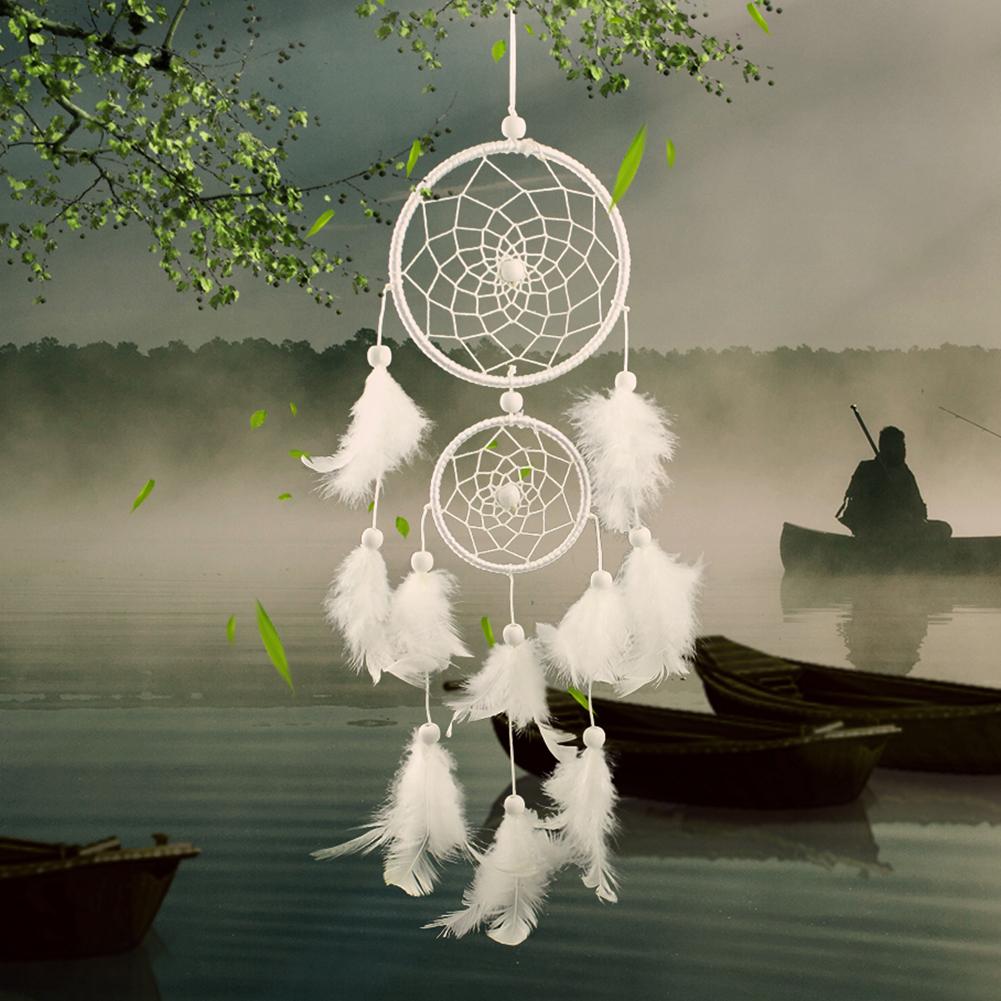 

Wind Chimes Handmade Dream Catcher Net With Feathers Wall Hanging Dreamcatcher Craft Gift Christmas Decoration For Home China Mainland