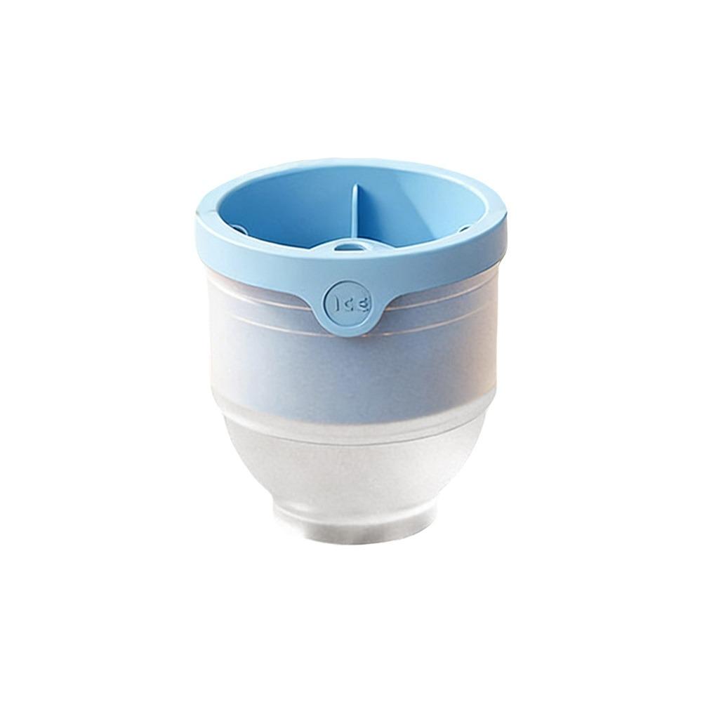 Portable Reusable Ice Ball Mold Silicone Spherical Ice Bucket With Lid Ice Cube Mold For DIY Ice Cream