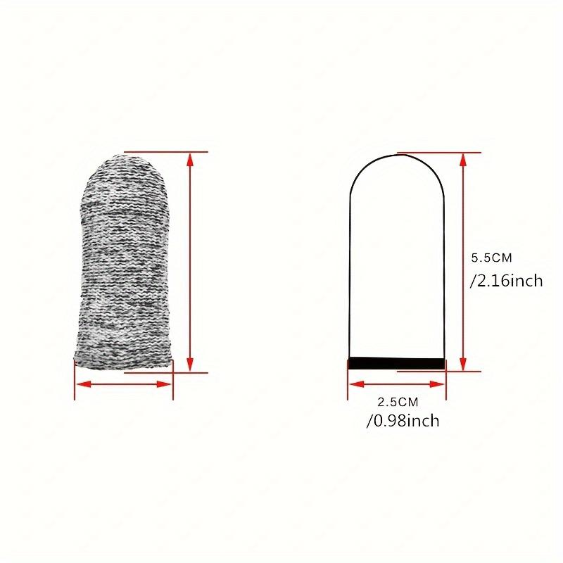 10 ks Kryt na prst proti pořezání Chránič prstu Rukáv Vysoce pevné Bezpečné Flexibilní Rukavice na konečky prstů proti pořezání Kuchyňský nástroj