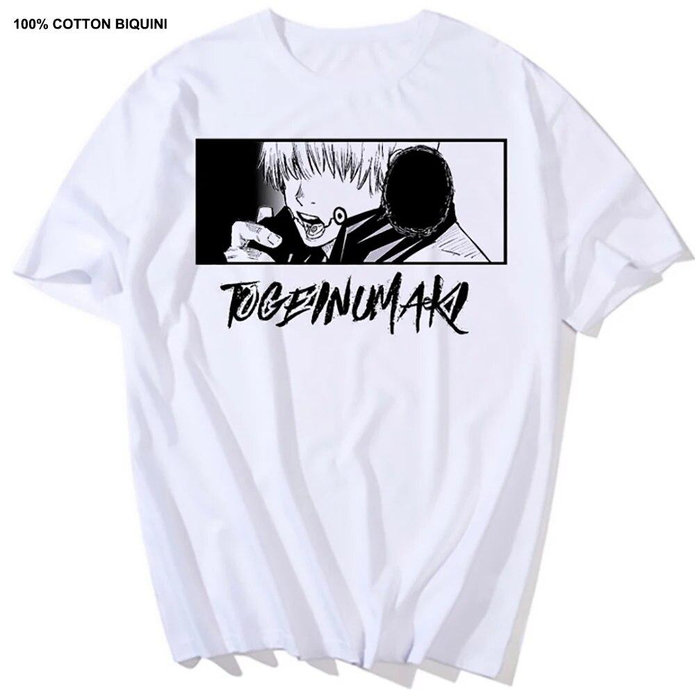 Harajuku Unisex's Tshirt Jujutsu Kaisen Printed Short Sleeve T Shirt Cool Cartoon Anime Casual T-shirt Kawaii Male Streetwear Tops