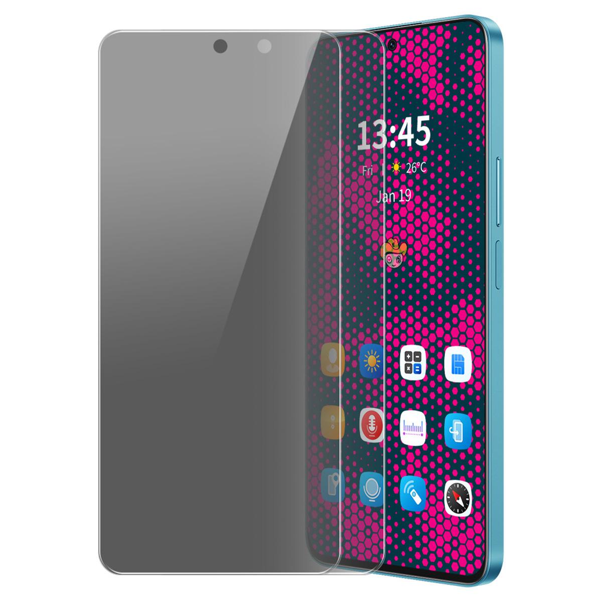 

ENKAY HAT PRINCE 2Pcs For Honor Play7T Pro 5G Privacy Full Screen Protector High Aluminium-Silicon Glas Type A