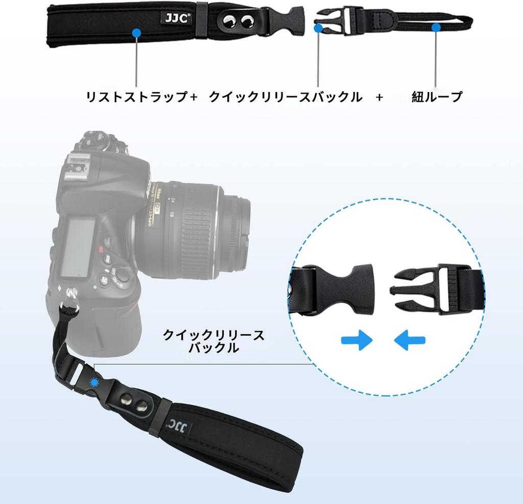 JJC Quick Release Soft Camera Hand Strap for Canon EOS R5 Mark Kiss Kiss and Made of Strap/Wrist II, R5, R7, R8, R50, R10, R100, R6M2, R5C, R5, R6, R,
