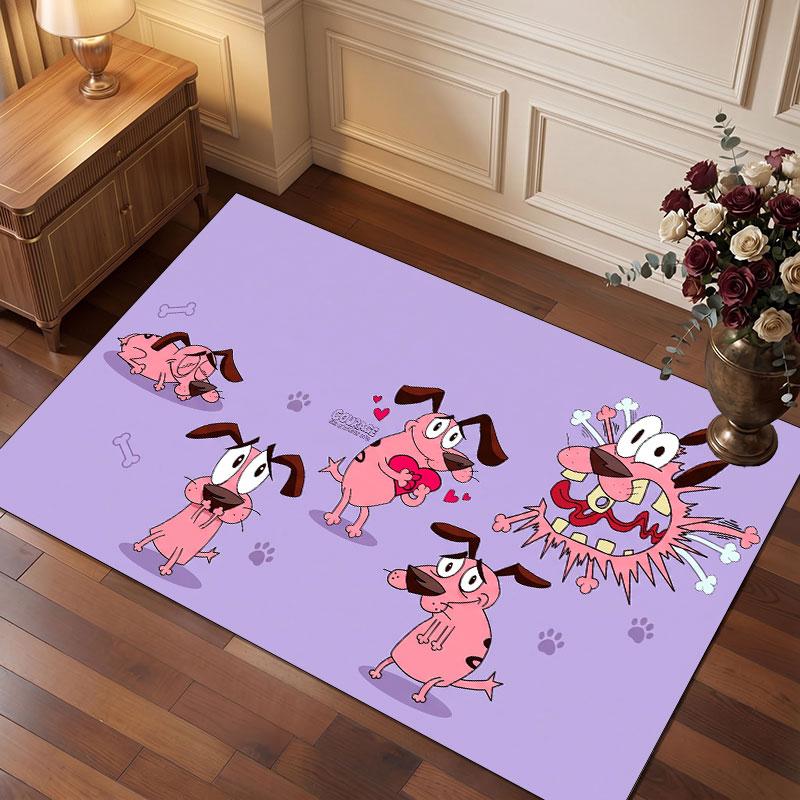 Courage the Cowardly Dog Rug Soft Thick Non Slip Floor Carpet for Bedroom Living Room Home Decor