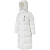 Salomon Solid Color Hooded Letter Long Sleeve Down Jacket Women outerwear White C25819