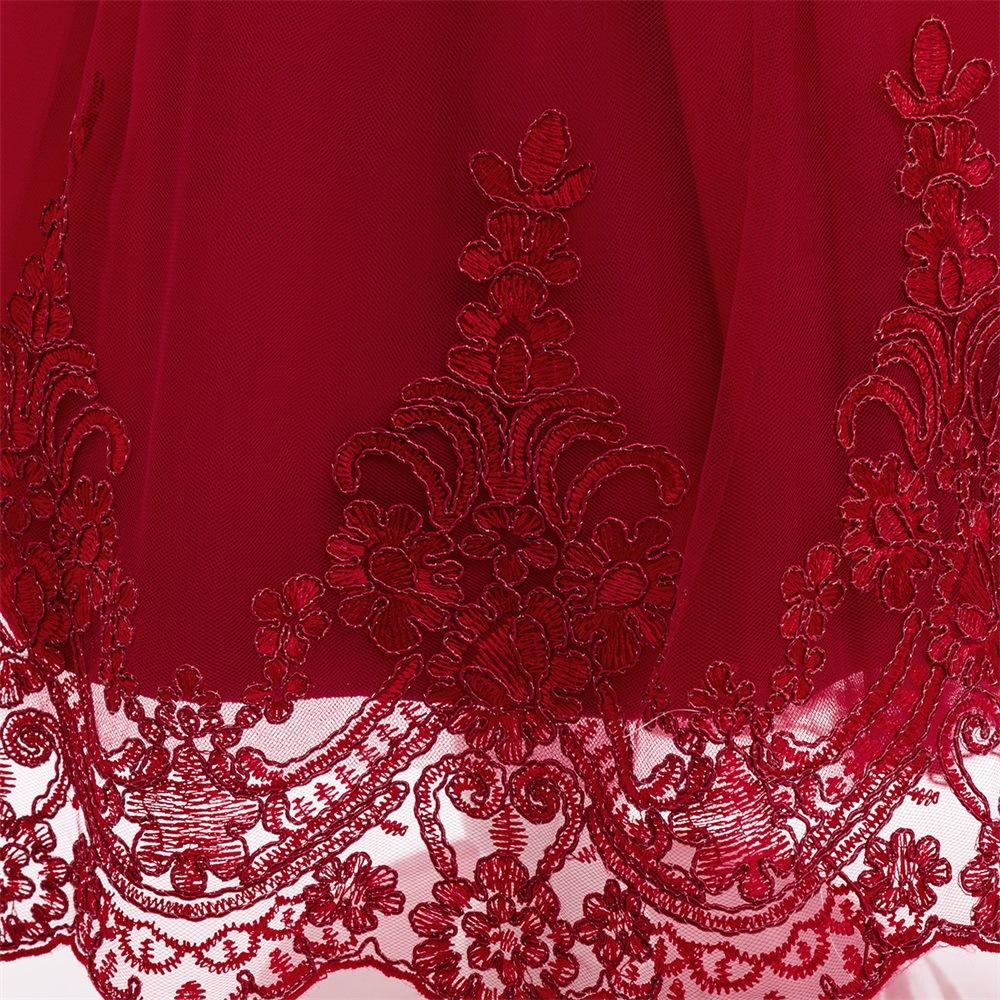 Sommer Spitzen Prinzessinkleider für Kinder 3-8 Jahre Geburtstagskleid Blumen Mädchenkleid Kindergeburtstagsparty Kostüm Säuglingskleid L019