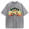 Mushroom Goblincore Cottagecore Aesthetic Print Washed T-Shirt Women Cotton Summer Clothes Loose T Shirts Y2K Soft Streetwear
