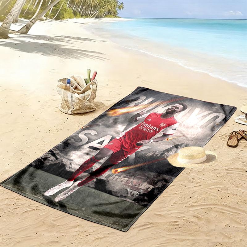 Bukayo Saka GOAT Beach Towel, Large Soft Quick Dry Towel for Beach Camping Swimming
