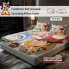 2/3pcs Disney Toy Story Cozy Fitted Sheet Set 100% Polyester Digital Print Festive Bedroom & Dormitory Decoration