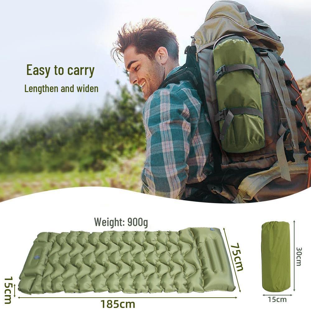 Portable Wide Inflatable Camping Mattress and Cushion