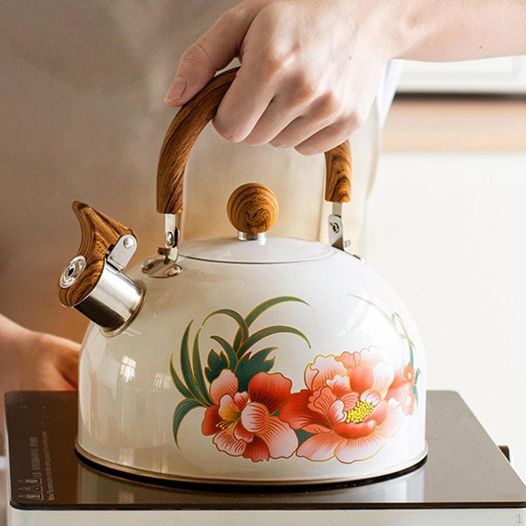 Pískací konvice na vodu Snadno se přenáší pro plyn Indukce Lehká s rukojetí proti opaření