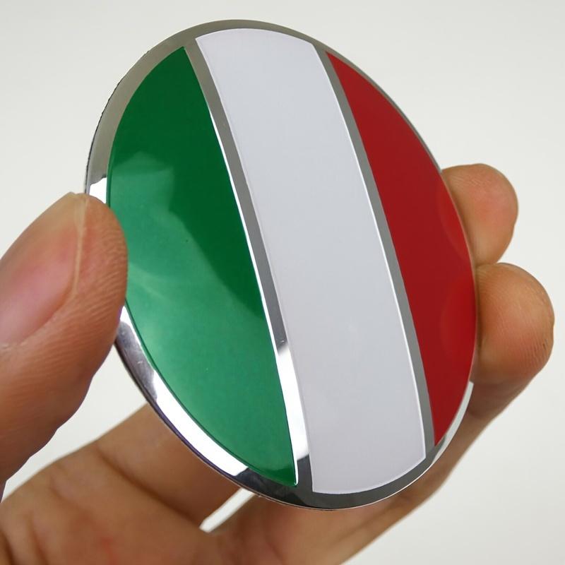 4pcs Italian Flag Car Wheel Center Hub Cap Emblem Stickers 56mm/ 2.2 Inch Car Accessories For Car Motorcycle Truck SUV