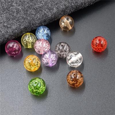 Forniture per feste in casa Moda Fai da te Accessori per gioielli Perline a bolle Creative per creazione braccialetti collane Orecchini fatti a mano 10 pezzi 12 mm/14 mm Materiale