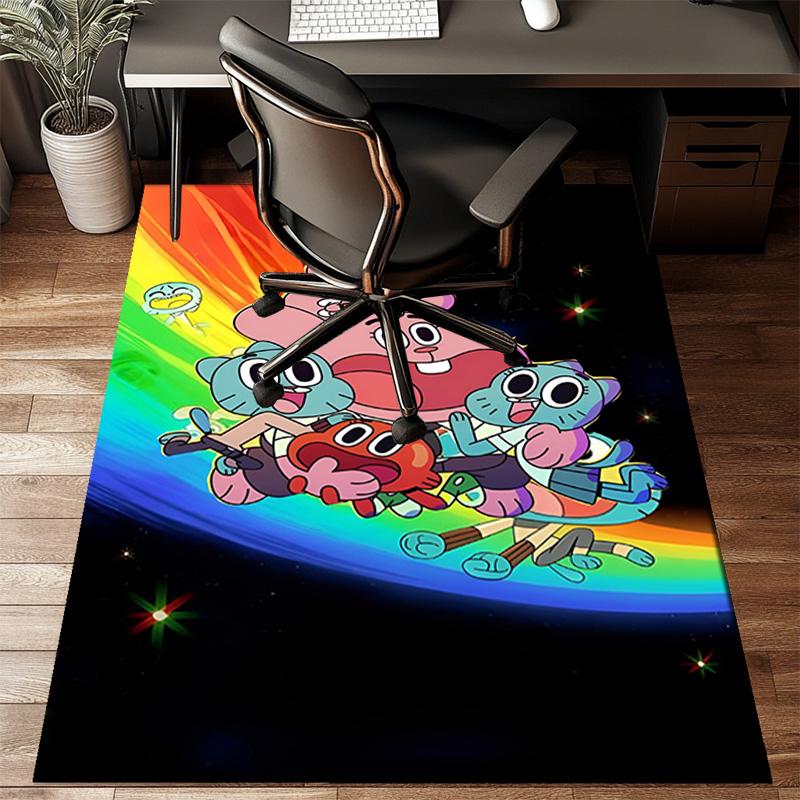 Gum's Colorful Friends Floor Mat for Living Room, Game Rooms, Office, Bedroom, Office Floor Mat Playful Design, Christmas fan gifts