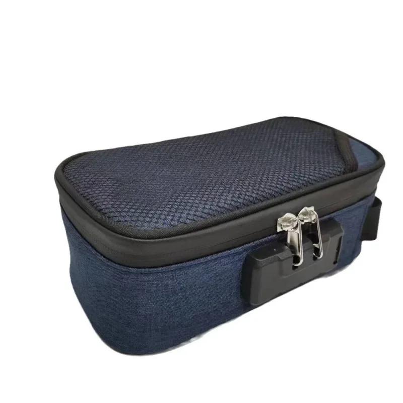 Storage Bag with Combination Lock Portable Travel Organizer Case for Men/Women Lockable Makeup Box Beauty Toiletry Handbags
