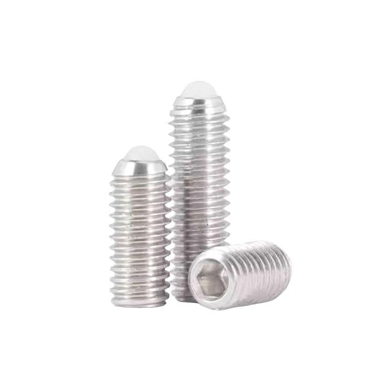 Nylon POM Ball Head Screws & Stainless Steel Hex Socket Screws with High-Precision Spring Ball Plungers (M3-M16)