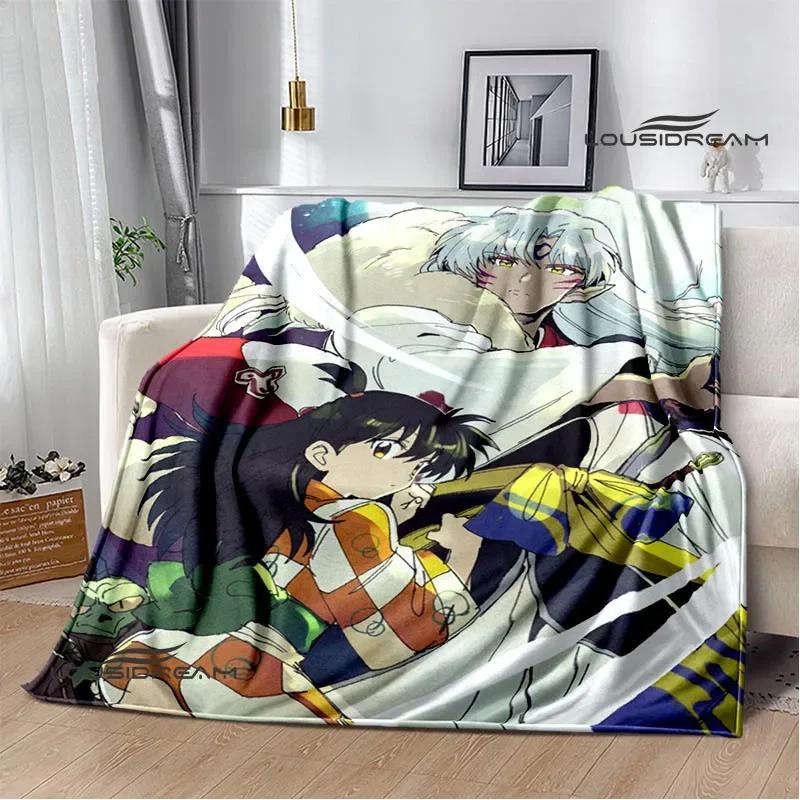 3D Inuyasha Cartoon Printed blankets Picnic blanket Warm Flannel blankets Home bed linings blankets for beds Birthday Gift