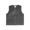Snow Peak Sulfur Dyed Fade Painted Vest VT-26SU004 Outer Mid-layer Men Women Charcoal L
