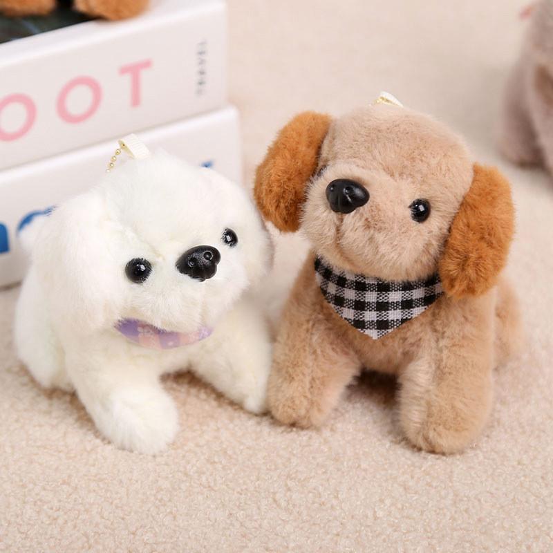 Plush Dog Keychain With Scarf For Kids And Teens Gift