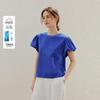 INMAN Cooling Sorona French Petal Sleeve Round Neck T-shirt