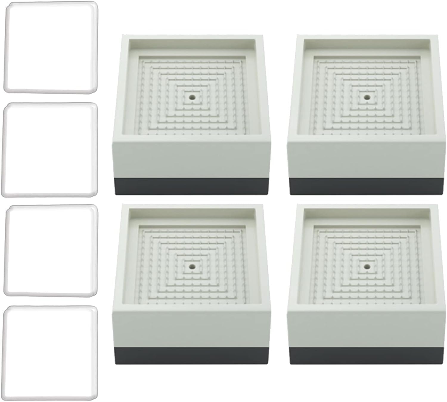 

Washing Machine Rubber Height 500kg Load for Washing and Mounting Vibration Absorbing Mats Gel Adhesive Mats Anti-Vibration Mats, Adjustable, абрикосовий