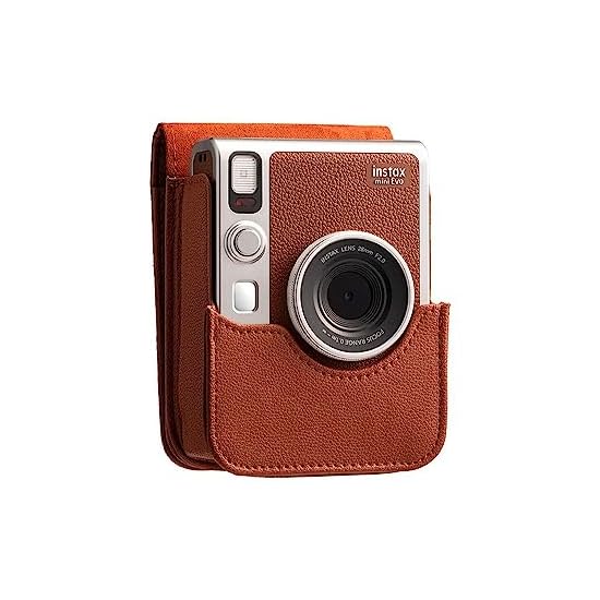 FUJIFILM Instant Camera Case for instax mini Evo, Brown, 520408