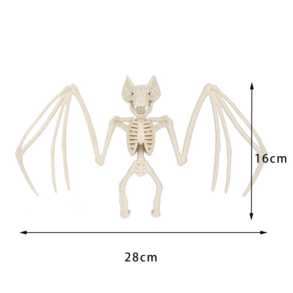 Dekoracje Sceniczne na Halloween Zwierzęca Czaszka Szkielet Ozdoba Symulacja Plastikowa Wrona Mysz Skorpion Dekoracyjne Rekwizyty
