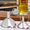 5Pcs Metal Stainless Steel Funnel, Large Small Funnel Set Of 3, Food Grade Mini Funnels For Kitchen