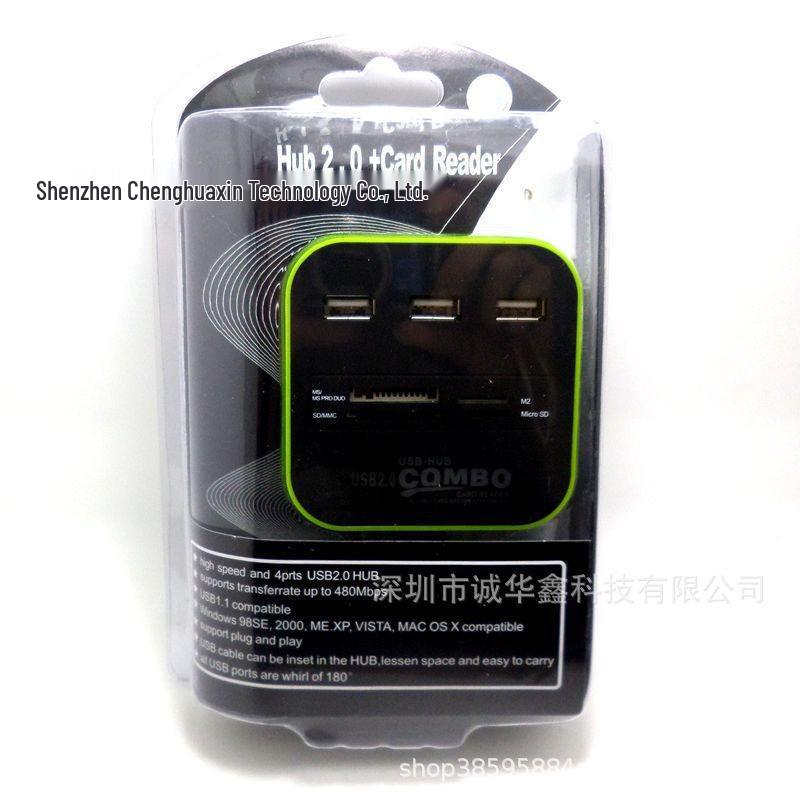 7-in-1 USB Multifunktions-Kartenleser & Hub - SD/TF/MS/M2 Splitter