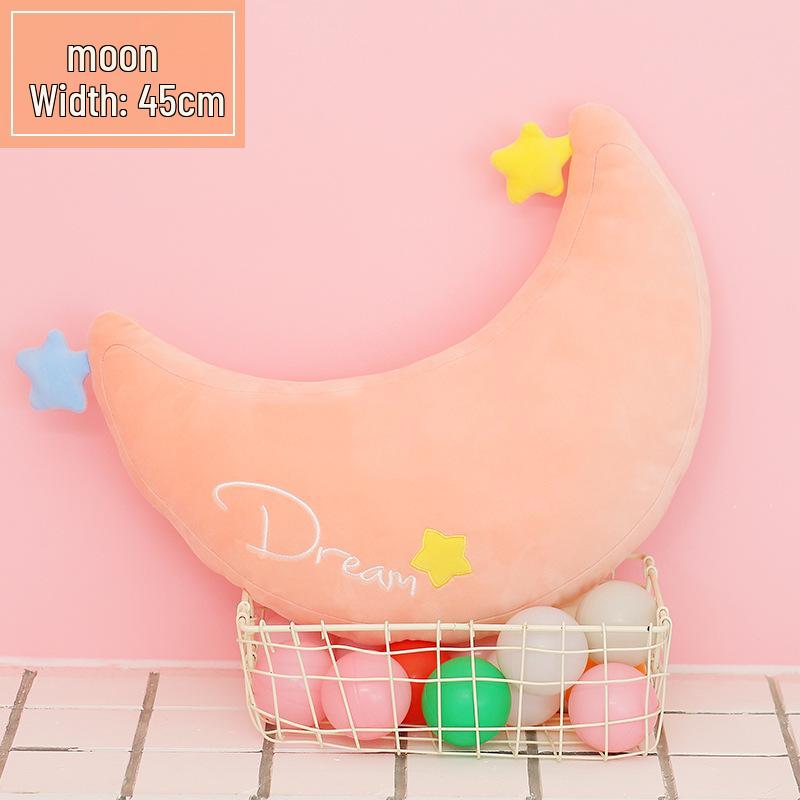 Star Series Sun Moon Cloud Rainbow Plush Throw Pillow & Cushion for Kids' Rooms