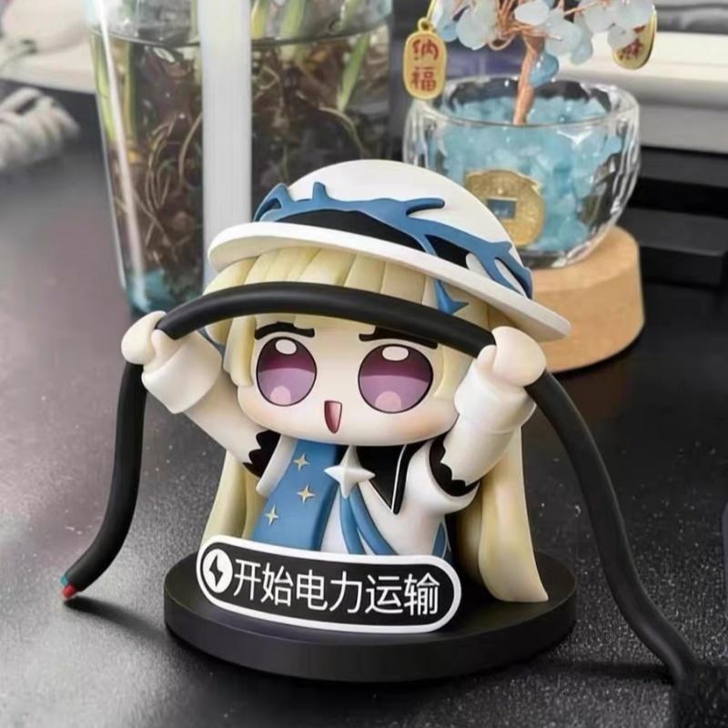 Chibi Sleeping Pose Mini Pvc Figure 8.5cm With Cloud Base And Interchangeable Hat Collectible Desk Car Display Decor Gift