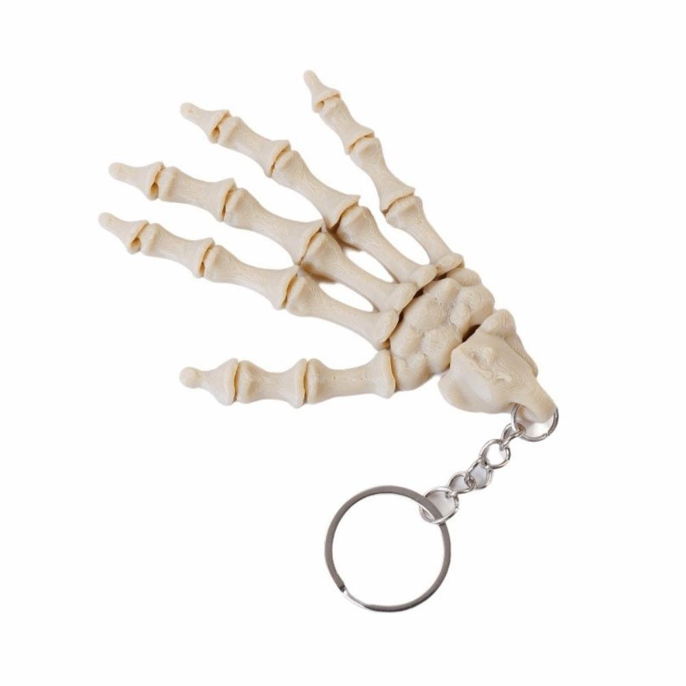 Creative Movable Skeleton Hand Handmade Skull Hand Key Ring Halloween Decoration Style 1