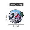 Classic Japanese Anime Enamel Pins Custom Wave House Brooches Lapel Badges Clothes Funny Jewelry Gift for Friends