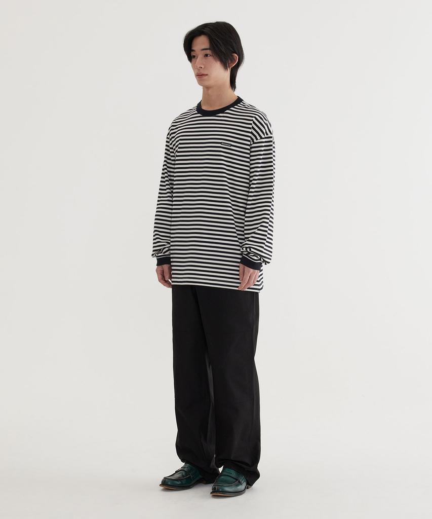 COVERNAT Basic Striped Long Sleeve Black