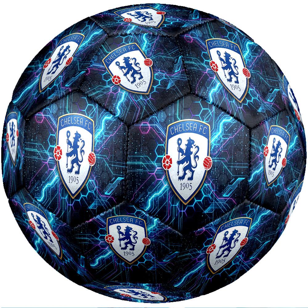Chelsea FC Theme soccer ball Size 5 Soccer Ball Soft Touch Professional Training Football for Outdoor Sports