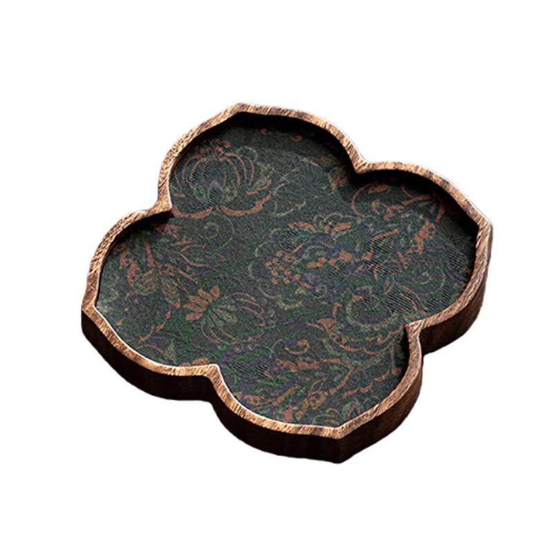 Walnut Wood Scalloped Dry Tea Tray