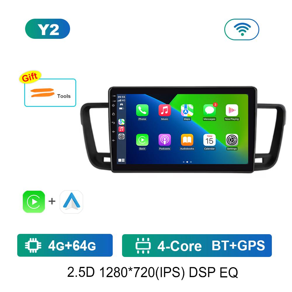 Wireless Carplay Car Video Multimedia player GPS Navi for Peugeot 508 2011 - 2018 WiFi Android Intelligent System 4G IPS Screen