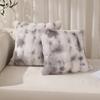 Bubble Velvet Imitation Bunny Fur Solid Color Tie-dye Plush Living Room Sofa Pillow Bubble Fur Cushion Home Textile Decoration