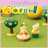 Resin Craft Miniature Gift Set With Yuzu Cats And Ducks For Home Decor And Collectors