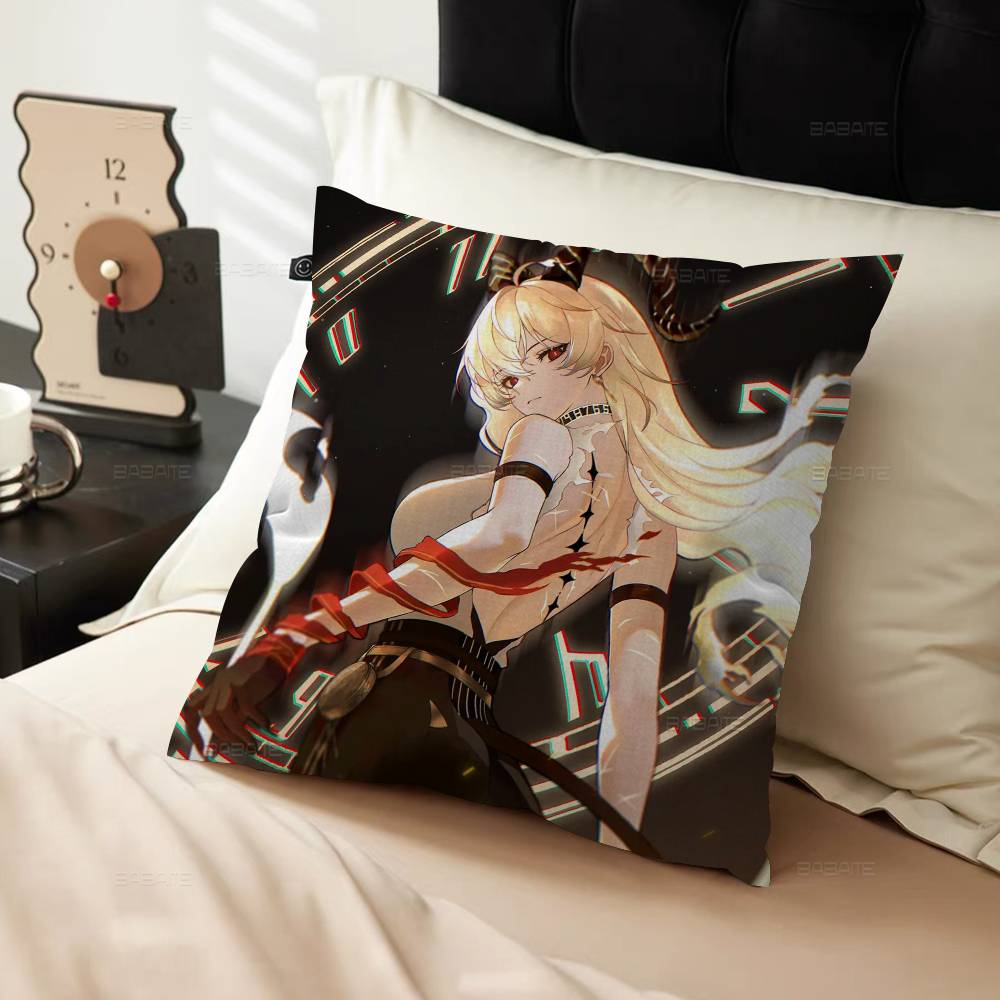Zani Game W-Wuthering Waves Pillow Anime Pillow Sofa Bed Head Pillow Cover Cushion Cover 45X45 Cm Fashion