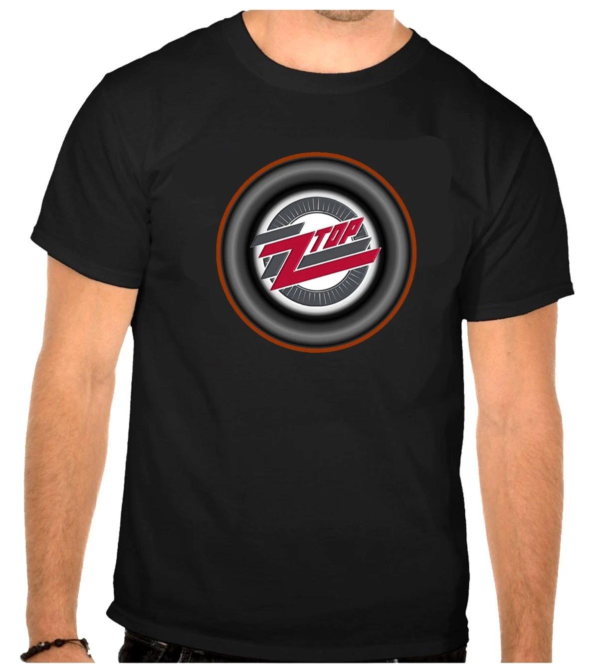 ZZ Top ZZTOP Rock Music Logo Black T-Shirt -1219 XS