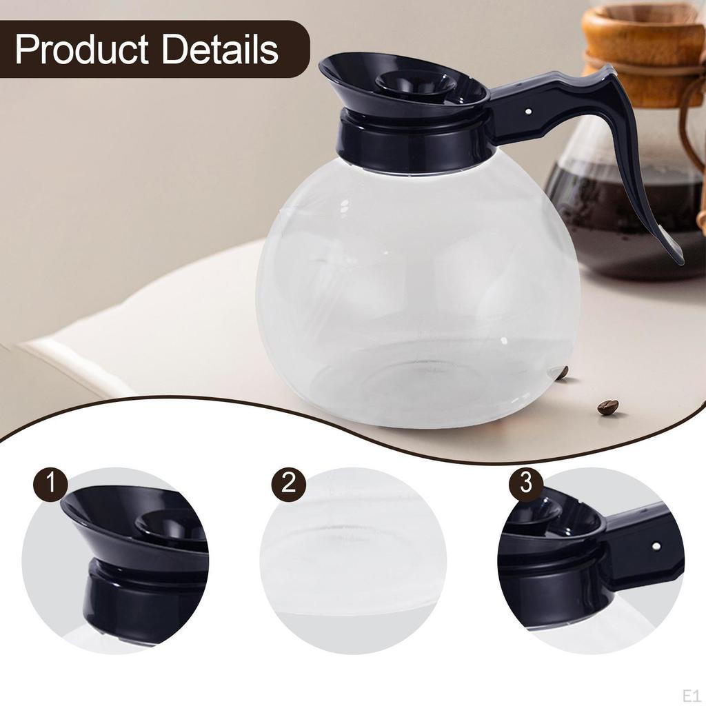 1.7L Glass Carafe Coffee Pot Decanter for Home And Office