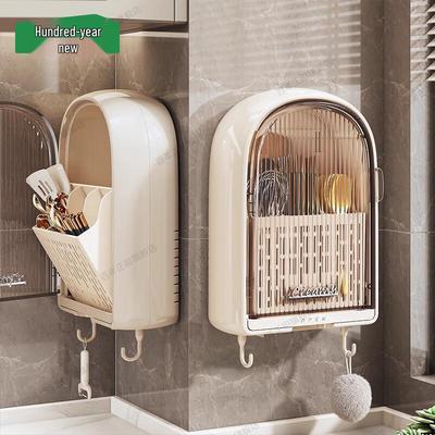 Drenajlı Duvara Monte Mutfak Çubuk ve Gereç Tutucu