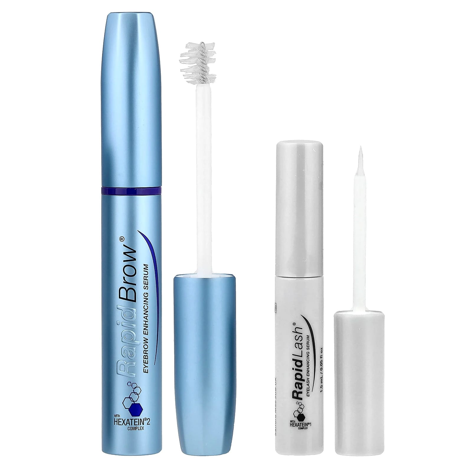 RapidLash, IconicDuo, Sérum Fortifiant pour Cils et Sourcils, Lot de 2 Pièces