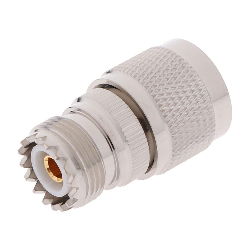 1ks adaptér pro koaxiální kabel typu N, samec na UHF SO-239, samice, rovný, RF, 5V, 12V, 220V ...