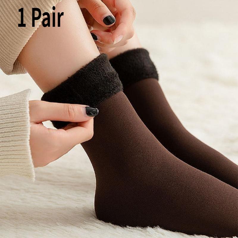 1 oder 3 Paar Unisex Winter Warme Dicke Thermosocken Wolle Kaschmir Schnee Nahtlose Socke Samt Weiche Stiefel Boden Schlafsocken